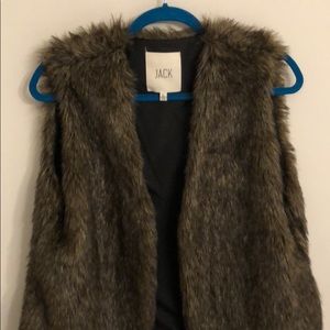 Faux fur vest